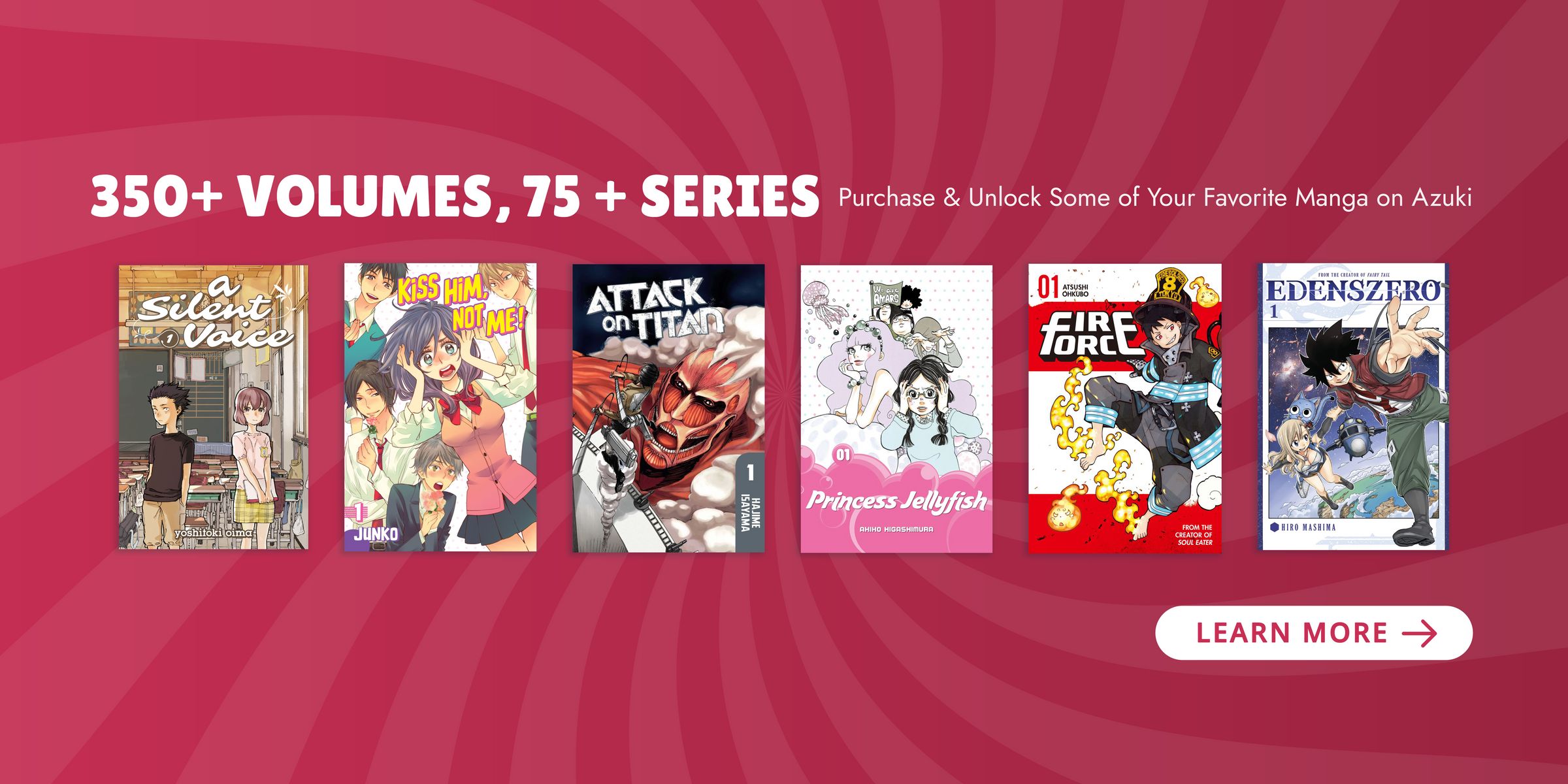 Over 350 volumes and 75 series. Purchase & Unlock Some of Your Favorite Manga on Azuki. Learn More.