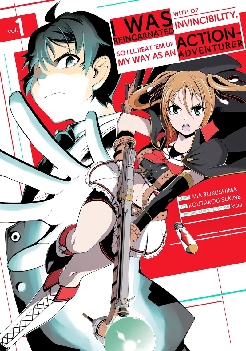 I Was Reincarnated with OP Invincibility, so I'll Beat 'em Up My Way as an Action-Adventurer Volume 1