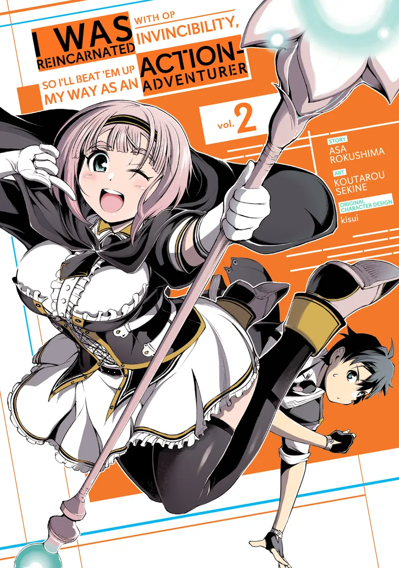 I Was Reincarnated with OP Invincibility, so I'll Beat 'em Up My Way as an Action-Adventurer Volume 2