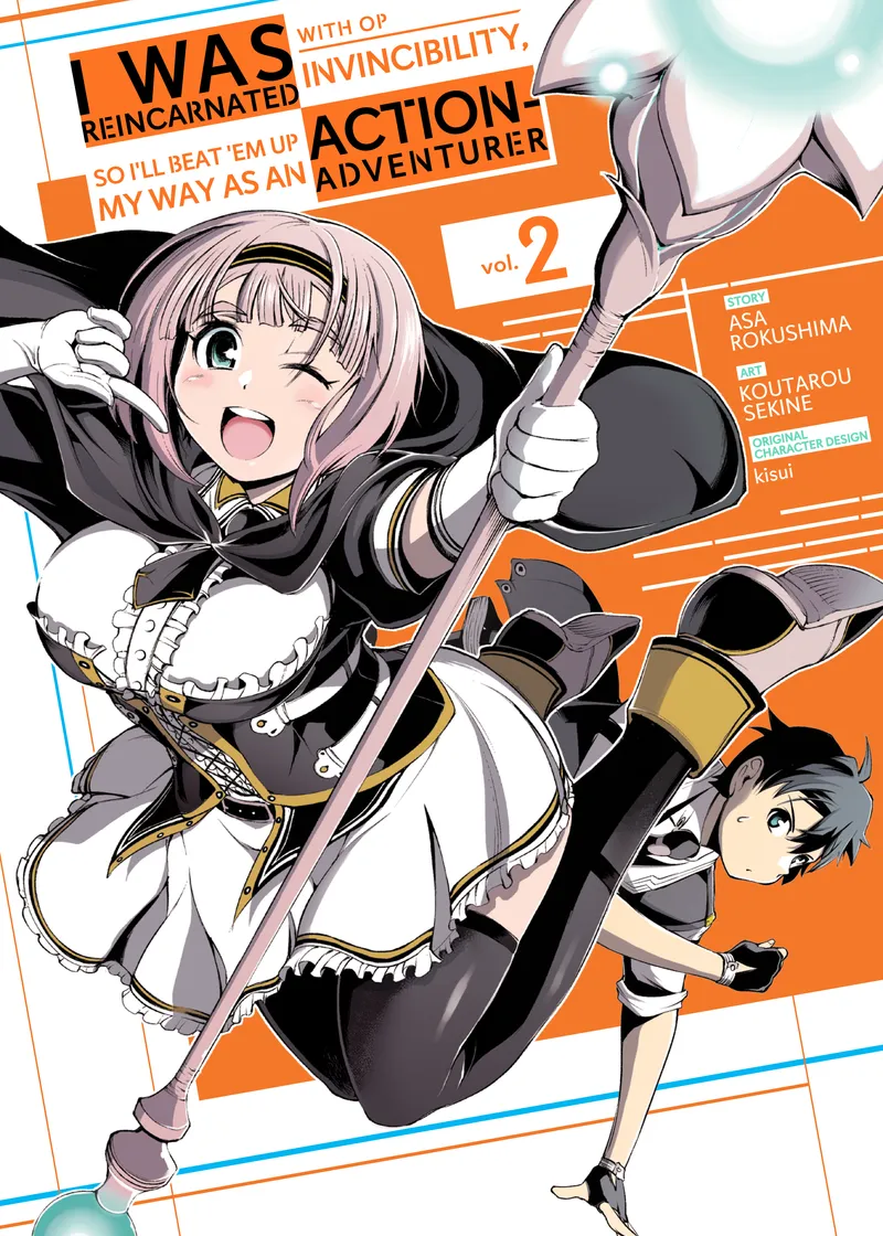 I Was Reincarnated with OP Invincibility, so I'll Beat 'em Up My Way as an Action-Adventurer Volume 2